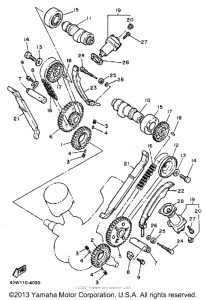 XV700SSC Camshaft-chain