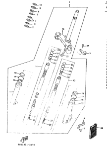CW50R Передняя вилка