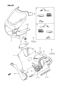 GSX-R750 Cowling body