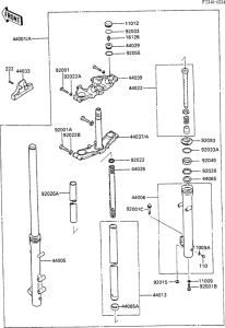 EN450 Front fork(1 / 2)