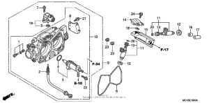 VTX1800S1 Корпус Дросселя