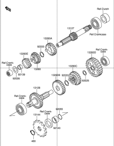 DR-Z110 Трансмиссия