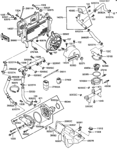 ZX900 Радиатор  / fan / water pump