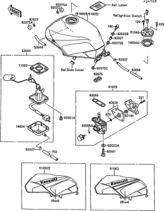 ZX750 Fuel tank(zx750-f3)