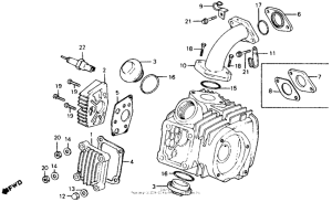 CT110 Крышка головки цилиндров