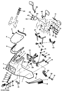XJ900 Обтекатель 1