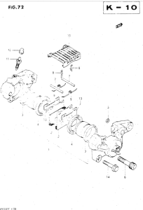GSX500 Задний суппортs