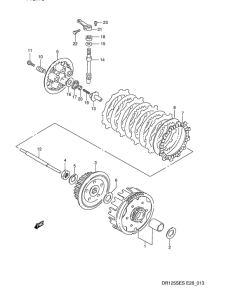 DR125 Бендикс