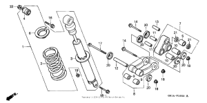 XR80R Задние амортизаторы