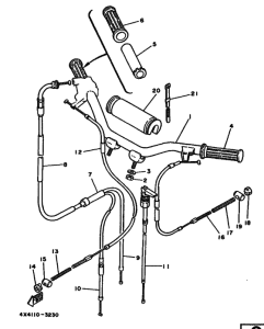 PW50W PW50 Рулевой рычаг и кабель