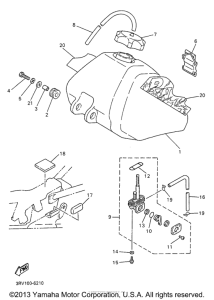 PW80H Топливный бак