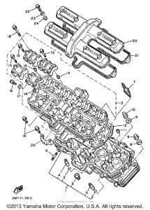 FZ700T Головка цилиндров
