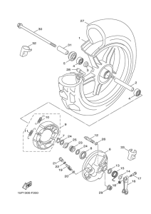 XF50 Переднее колесо