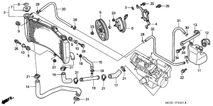 CBR900RR Радиатор