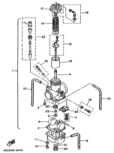 WR250Z Карбюратор