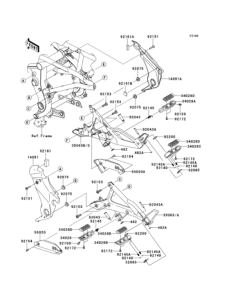 EX400 Подножки
