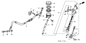 CBR900RR Задний тормозной цилиндр