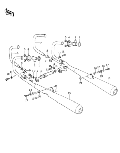 KZ1000 Глушитель