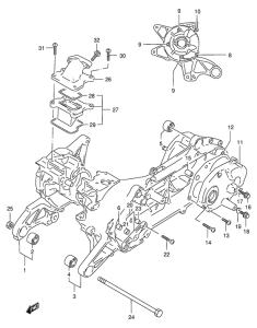 AE50 Картер двигателя