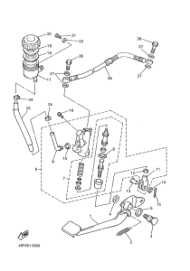 XJ600S Задний торм цилиндр