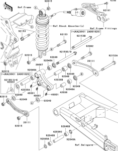 ZX1200 Задняя подвеска