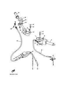 TZR250RSP ｽﾃｱﾘﾝｸﾞﾊﾝﾄﾞﾙ. ｹｰﾌﾞﾙ