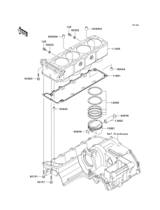 ZX1200 Цилиндр и поршни