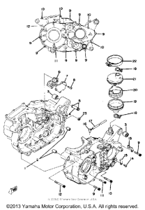 XT500E_205 - 1978 Картер двигателя