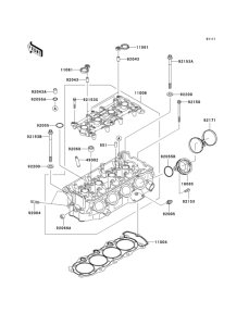 ZX600 Головка цилиндров