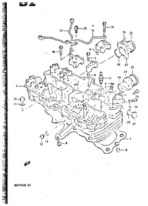 GSX750 Головка цилиндров