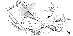 CB500X (ABS) Глушитель