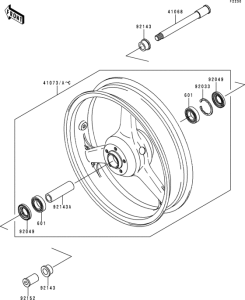 ZX900 Переднее колесо