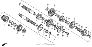 CR125R Трансмиссия