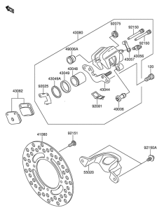 RM65 Передний суппорт