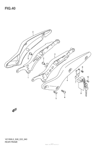 VZ1500 Рама задняя часть