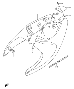 TL1000 Обтекатель задний