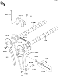 ZG1000 Распред вал