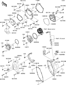 ZX1000 Engine cover(s)(1 / 2)