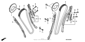 VTX1300T Cam chain + tensioner