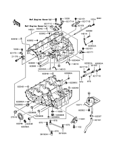 ZX1200 Картер двигателя
