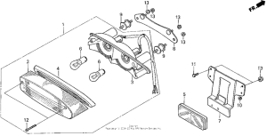 VT1100C Vt1100c taillight