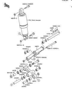 KZ1100 Задняя подвеска