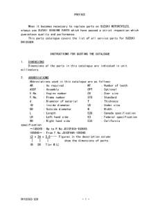 DR125 Catalog preface