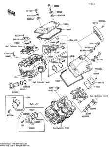 VN750 Крышка головки цилиндров