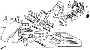 CX500 Задний бампер