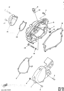 DT125 Крышка картера двигателя