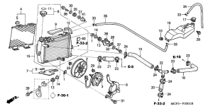 VTR1000SP Радиатор