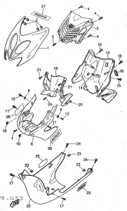 YQ50 Ветровое стекло