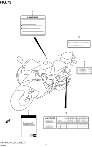 GSX-R600 Label (Gsx-R600L4 E03)