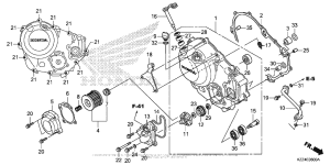  Крышка картера правая